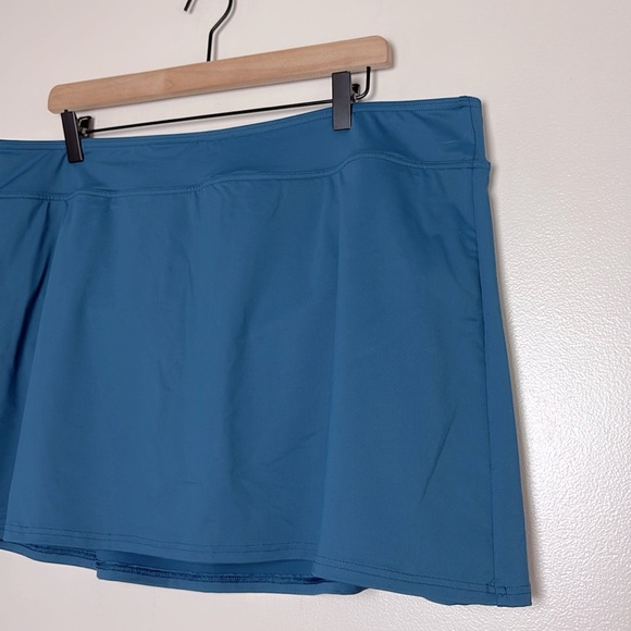 Lands End Women’s Swim Skort Teal Size 18 - Picture 2 of 7